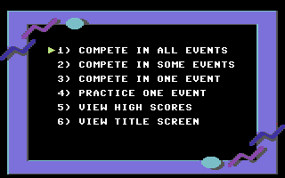 California Games screenshot 4 for Commodore 64